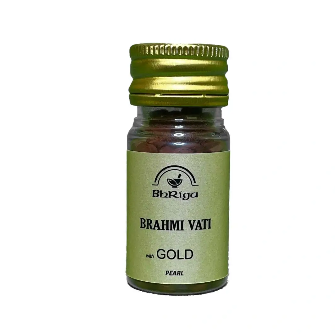 Brahmi Vati Gold (PEARL) | Brahmi Vati Gold (PEARL) tablets| Brahmi Vati Gold tablets | Brahmi Vati tablets | Brahmi Vati | ayurvedic herbal products |herbal powder |ayurvedic medicines |ayurvedic projucts | herbal products | organic medicines |natural | ancient remedies | herbal supplements | herbal wellness | ayurvedic ramedies | herbal formulations | herbal health solutions | natural health support |Himalaya | Dabur | Patanjali AYURVEDIC TABLETS |100% AYURVEDIC | AYURVEDIC MEDICINE | ORGANIC PRODUCT | PURE AYURVERDA | 100% PURE AYURVEDA | Powder|bhriguherbals.com